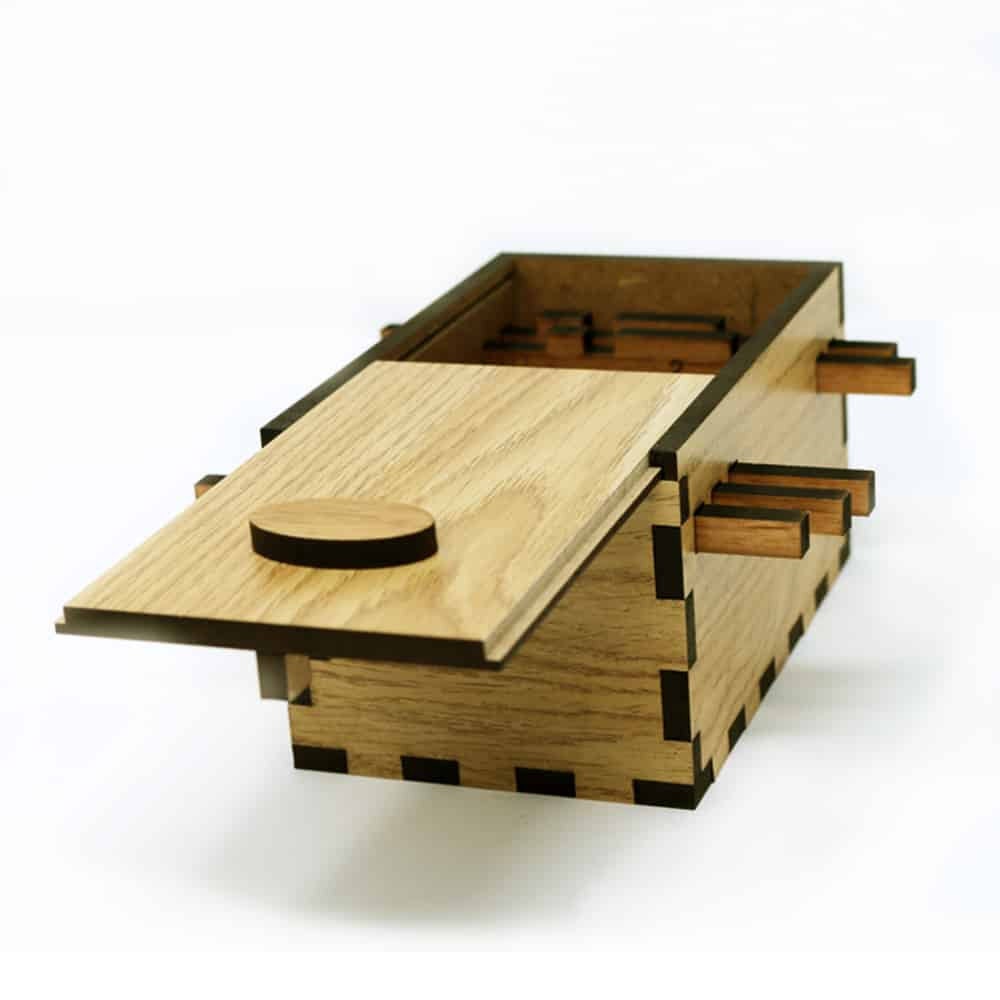 Scatola Puzzle In Legno Con Lucchetto Segreto Pueblo - Foto 4