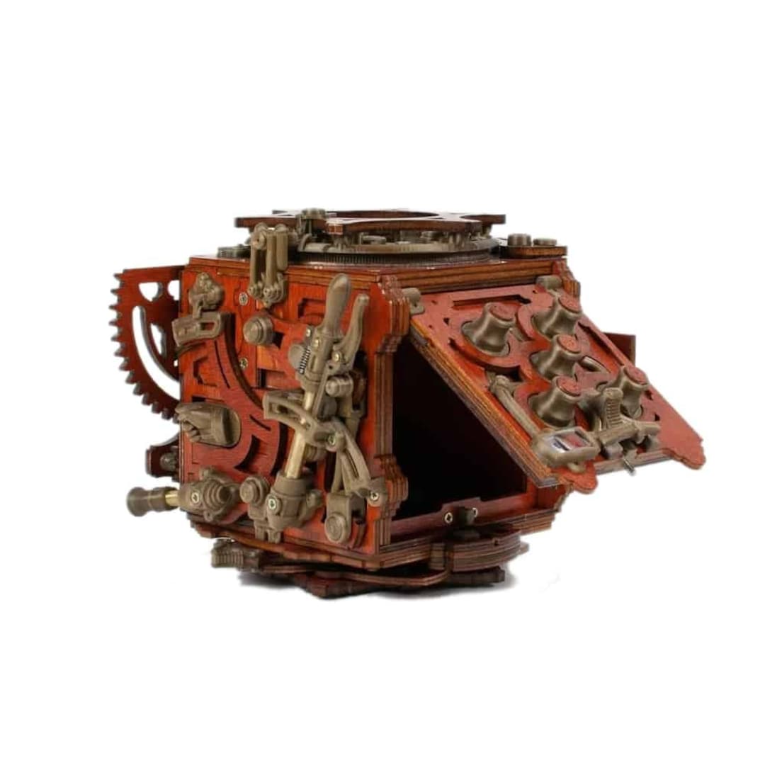 NKD Mecanigma Puzzle Box Kit - Build Your Own Steampunk Puzzle Box