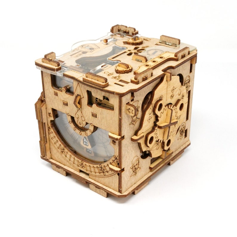 Cluebox Sherlock's Camera Puzzle Box Fun Multi Step Challenging Wooden