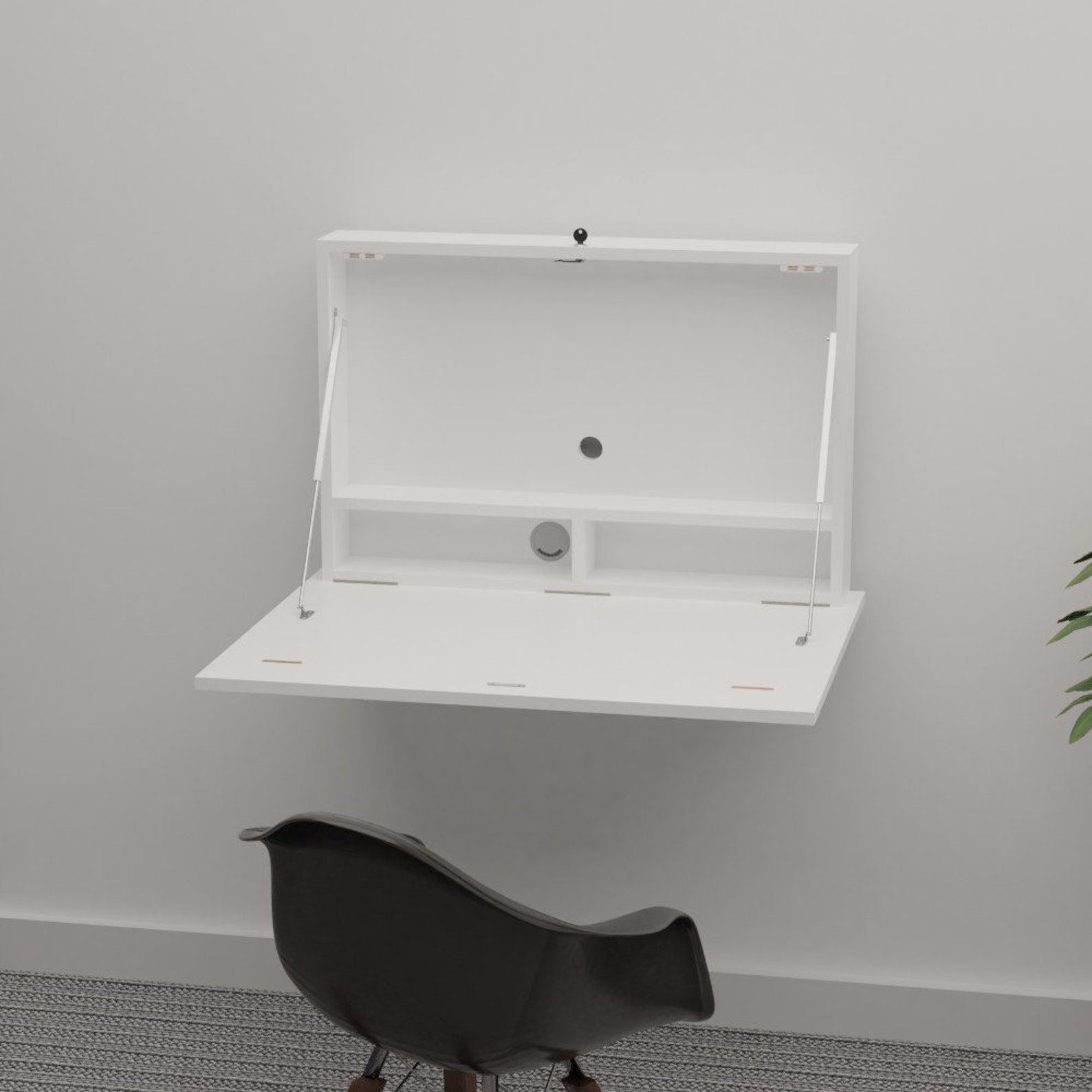DropTop.™ Light. Wallmounted folding desk designed with space Etsy