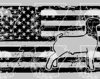Show Goat US Flag SVG