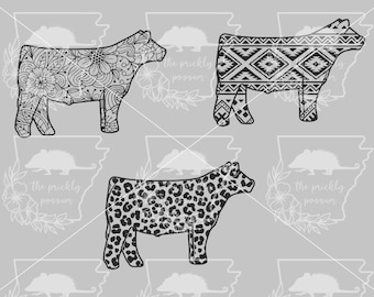 Show Cow SVG Set