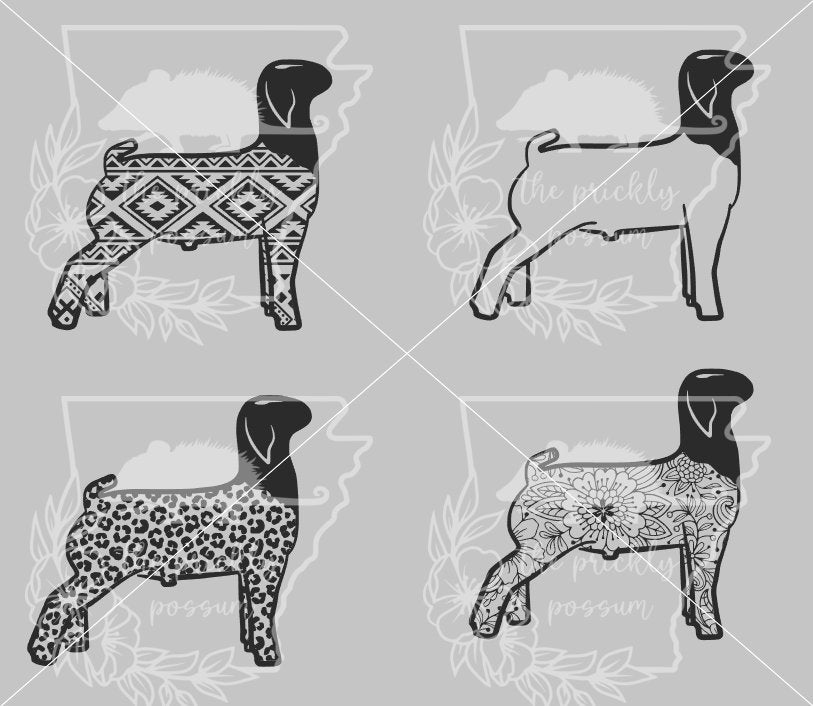 Show Goat SVG Set
