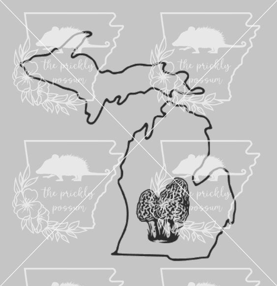 Morrell Svg Michigan State Morel SVG - Etsy