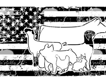 All Livestock Show Flag SVG