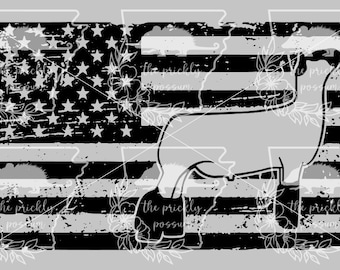 Show Sheep US Flag SVG