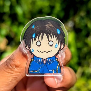 FMA Acrylic Pin: Mustang, Edward, Alphonse, Xiao-mei
