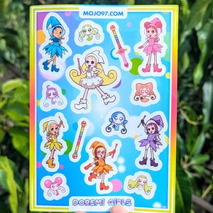 Doremi Girls | Ojamajo Doremi | Vinyl Sticker Sheet