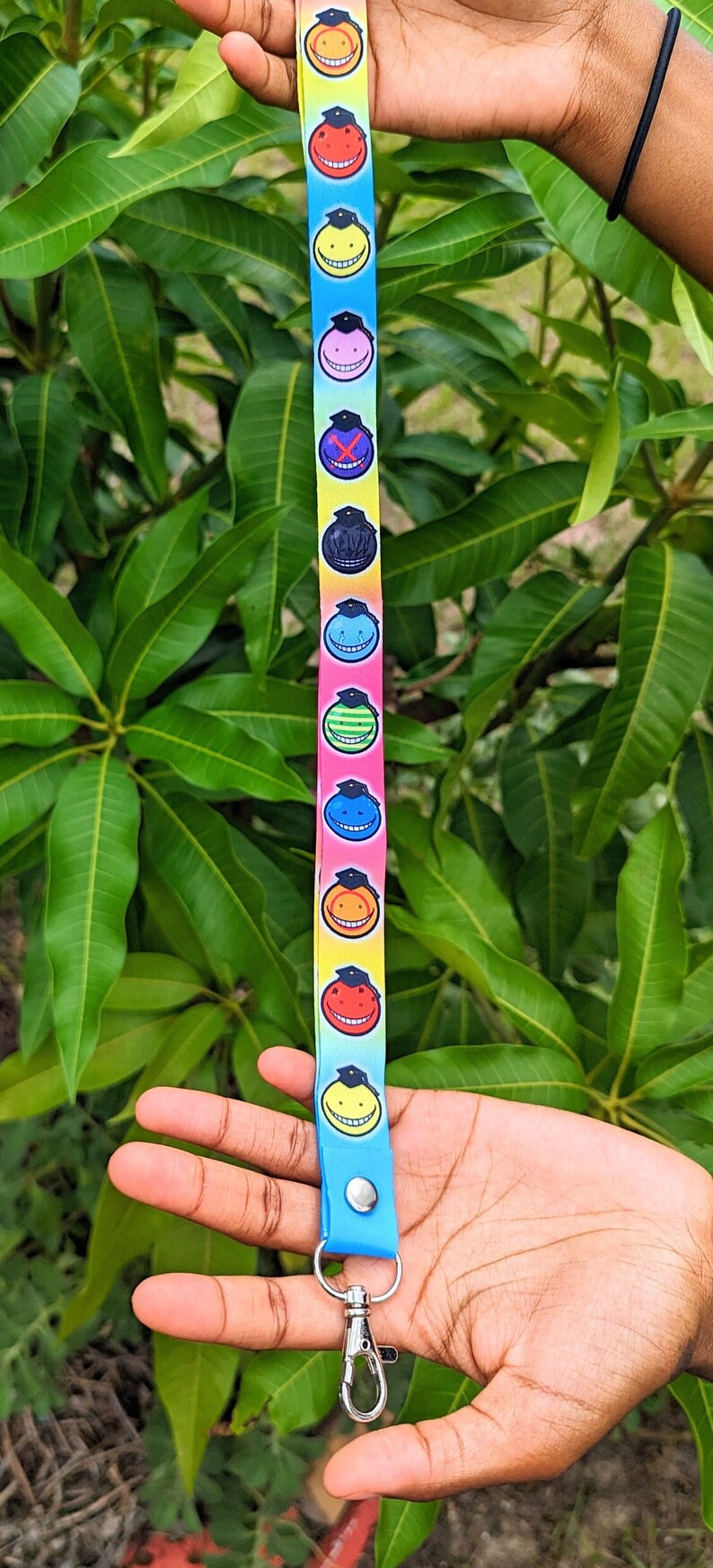 Korosensei Lanyard Keychain Lanyard Rainbow Lanyard Etsy