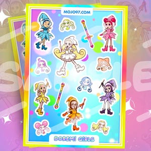 Doremi Girls | Ojamajo Doremi | Vinyl Sticker Sheet