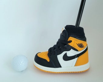 Golf Putter Headcover (Taxi- Yellow Black *High Top*) - Custom Jordan Retro 1 High OG Sneaker