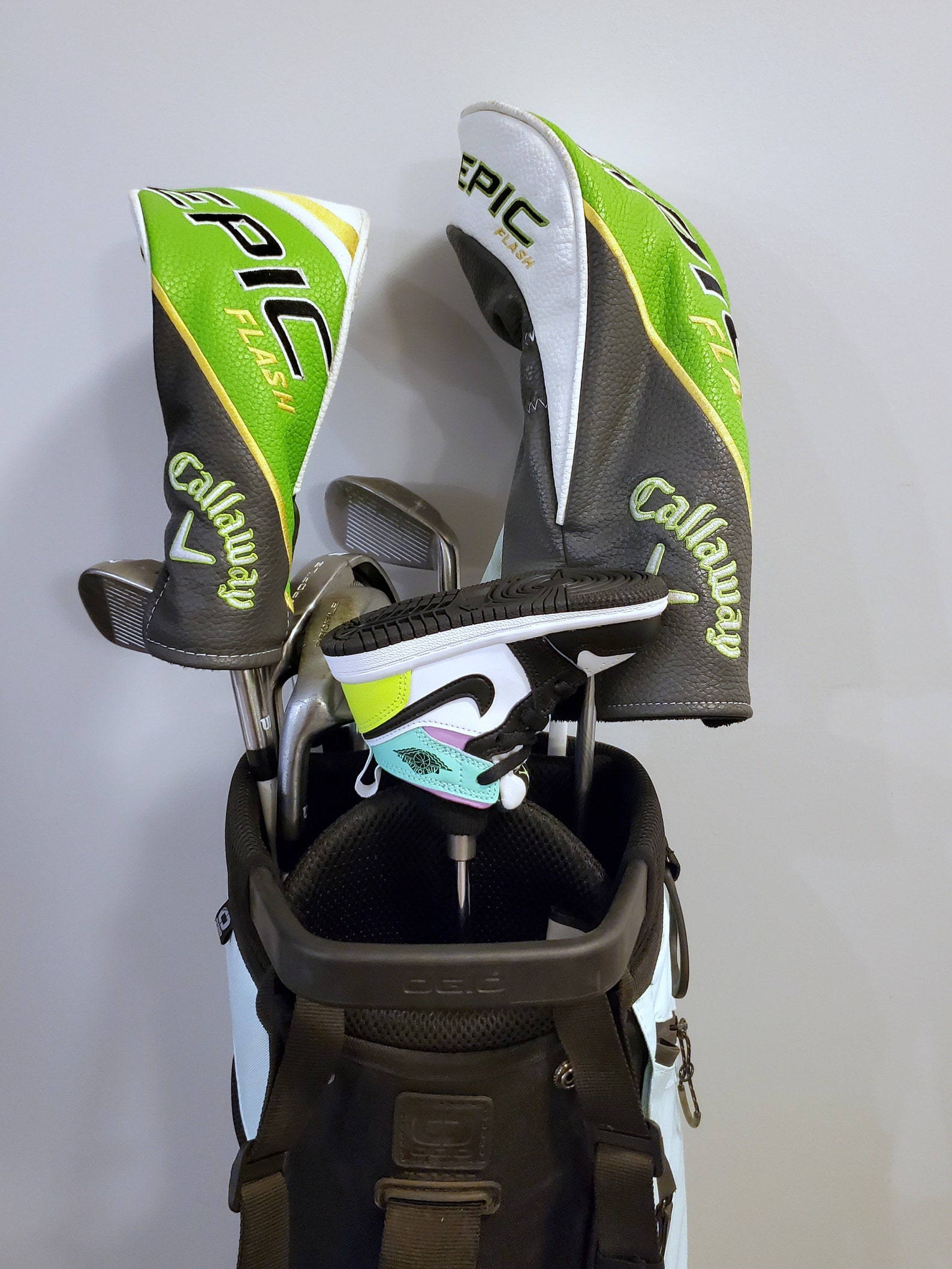 Golf Putter Headcover Black Neon Custom Jordan Sneaker Etsy