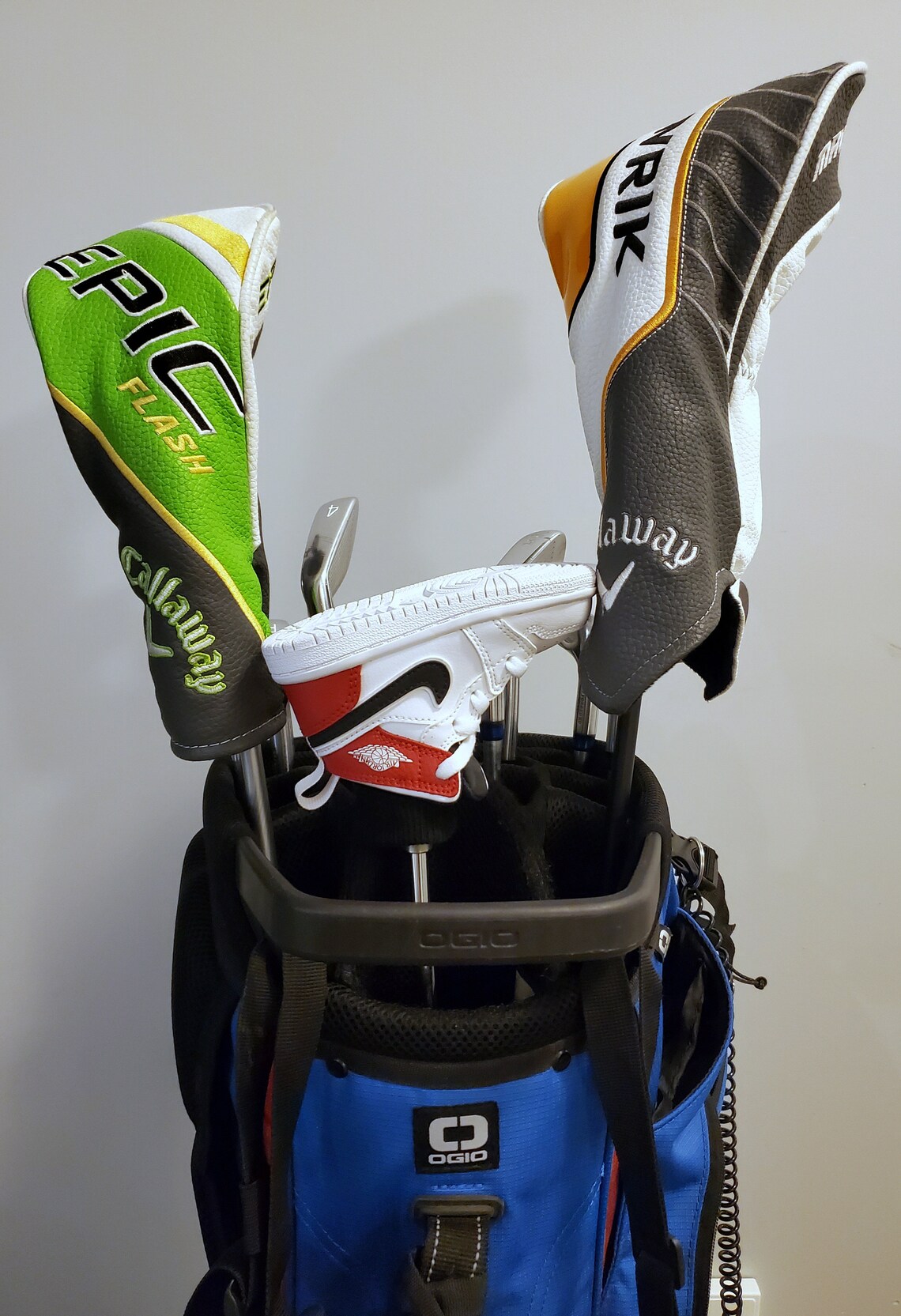 Golf Putter Headcover White Red Custom Jordan Sneaker Etsy