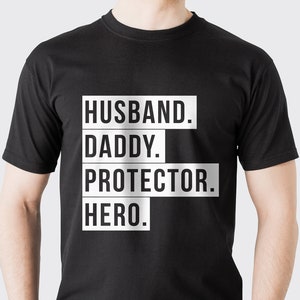 Husband Daddy Protector Hero SVG, Fathers Day SVG, Dad svg, dxf, png instant download, Daddy svg, Dad Quotes svg, Father&#39;s Day svg, Daddy