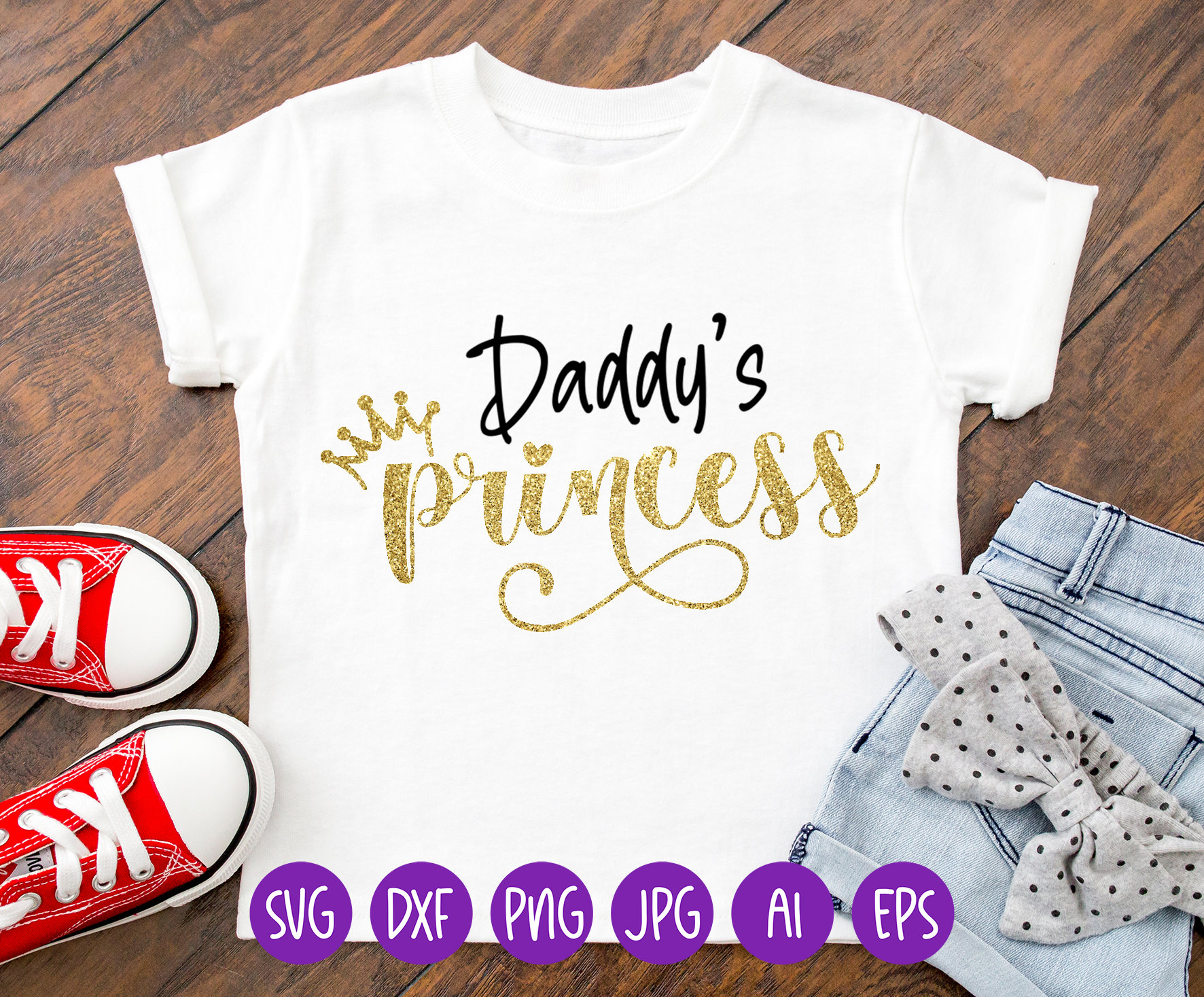 Daddy's Princess SVG, Princess Svg, Dad Svg, Onesie Svg, Daddy's Girl ...