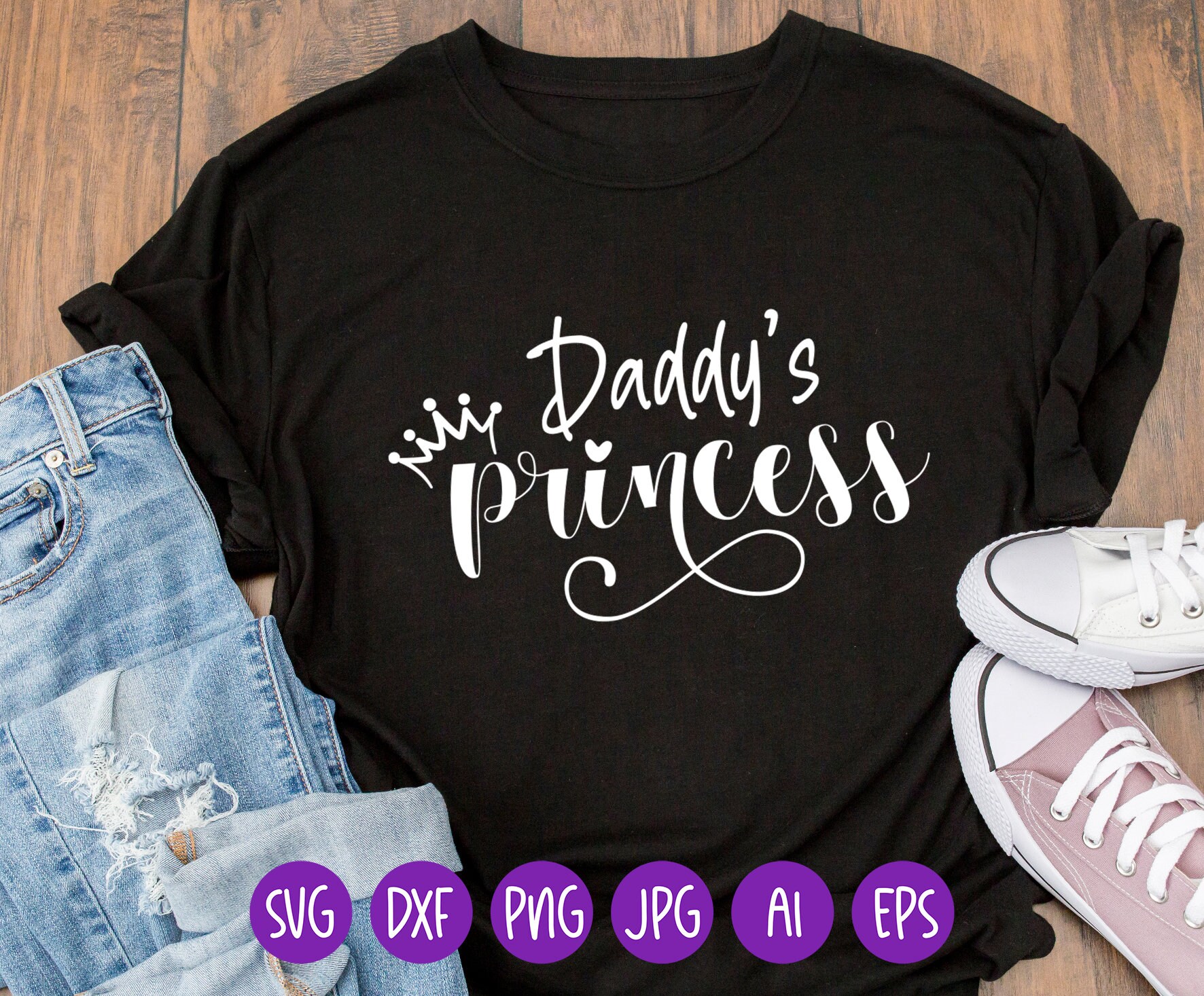 Daddy's Princess SVG, Princess Svg, Dad Svg, Onesie Svg, Daddy's Girl ...