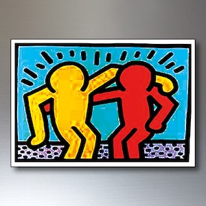 Fridge Magnets set of 8 Keith Haring painting street art decorative fridge magnets zdjęcie 5