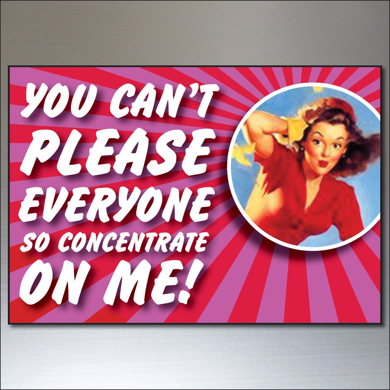 Fridge Inspirational Humorous Funny Quotes Vintage Set 0f 8