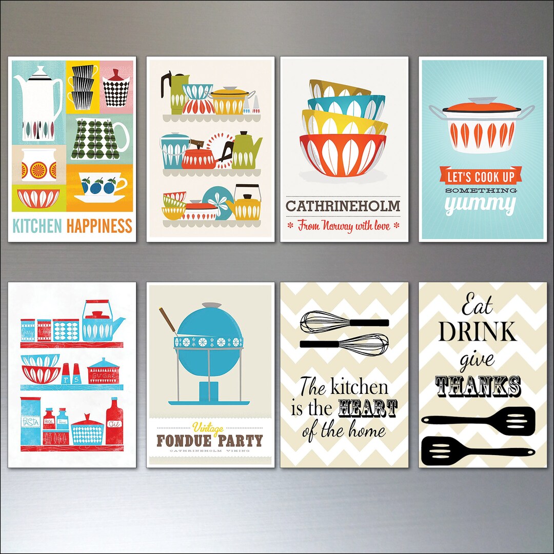 Fridge Vintage Kitchenware Style Design Retro Fridge