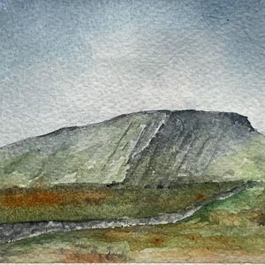 Pen-y-ghent in Yorkshire- original signed watercolour