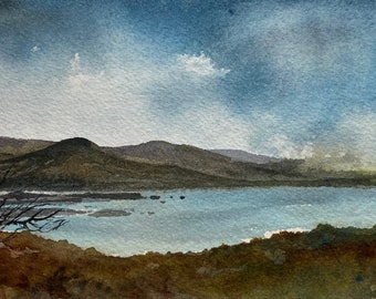 Connemara Landscape - original signed watercolour