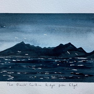 La crête des Cuillin depuis Elgol
