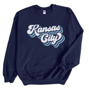 Kansas City Sweatshirt, Royal Blue Sweatshirt, KC Sweatshirt, Kansas City Shirt