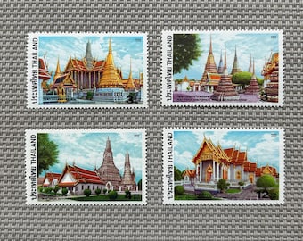 Thailand Bangkok Temple Stamps 2002 - Thai Commemorative Set