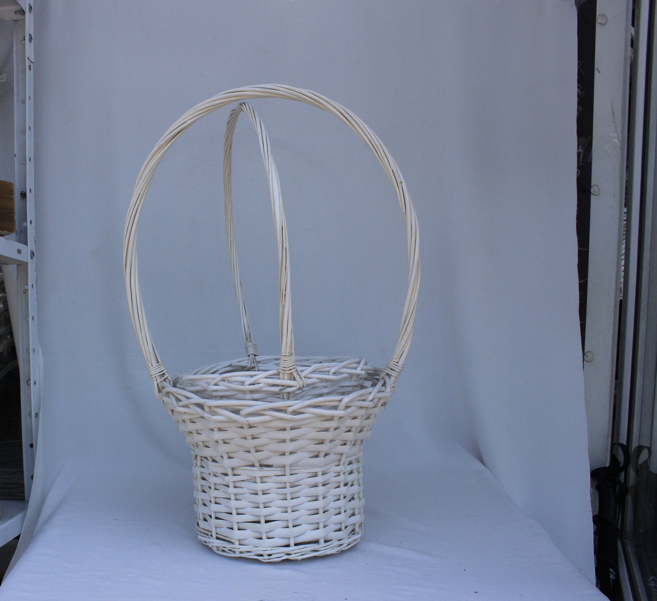 Weiße dekorative Korbkörbe Set von 3 Weidenkörbe 3 Weiden | Etsy