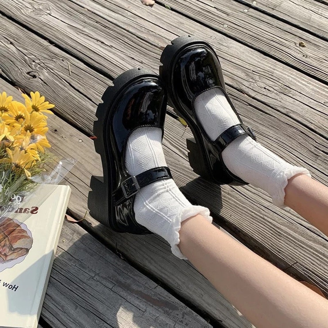 Mary Jane Platforms Mary Jane Shoes Vintage Platform Shoes Etsy