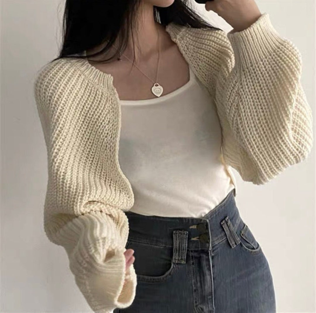 bolero knit top