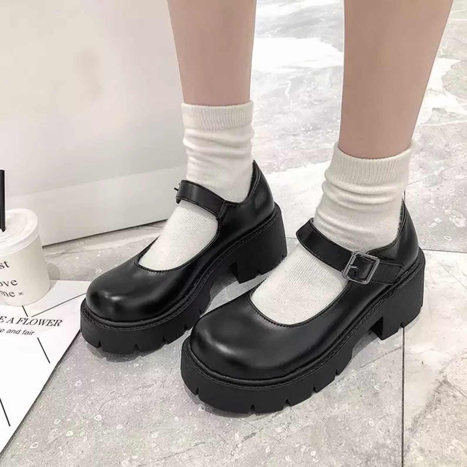 Mary Jane Platforms Mary Jane Shoes Vintage Platform Shoes Etsy
