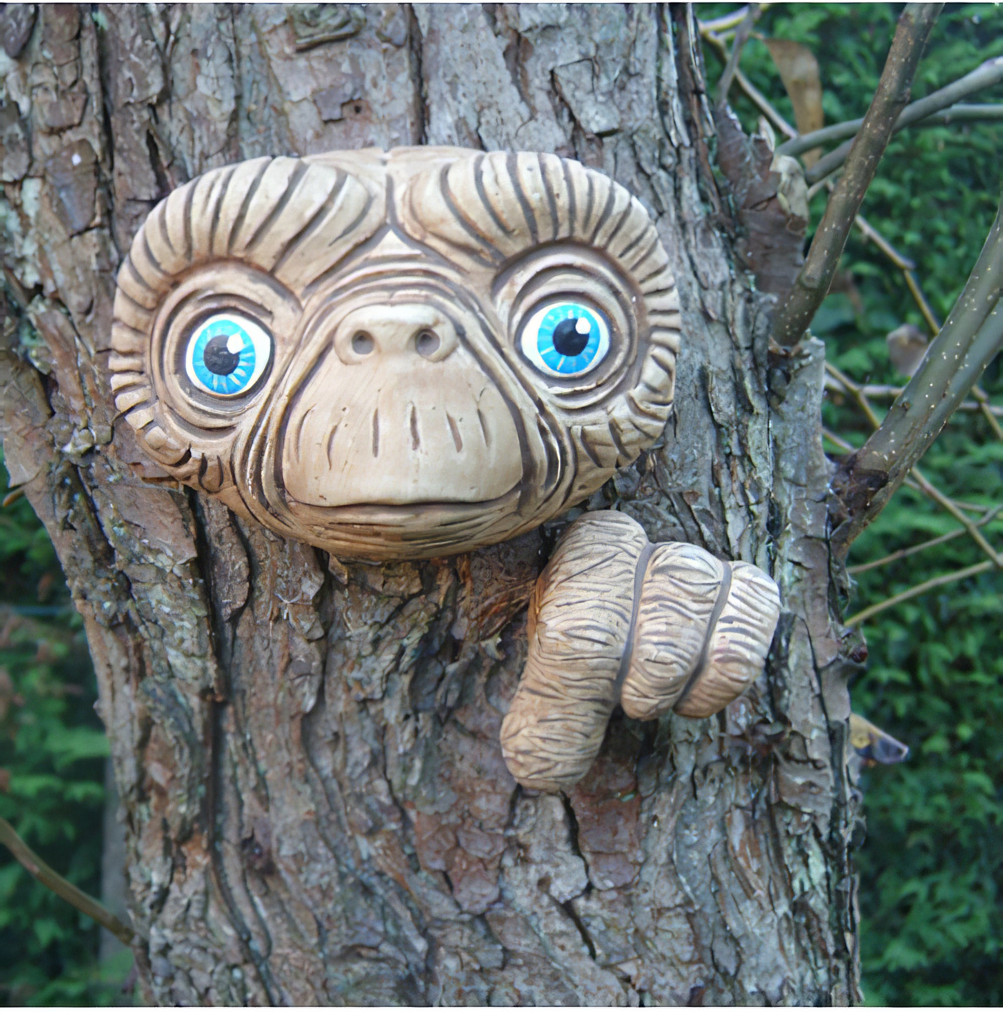 Tree Face Garden Decoration Wall Art Decorative Set Whimsical | Etsy