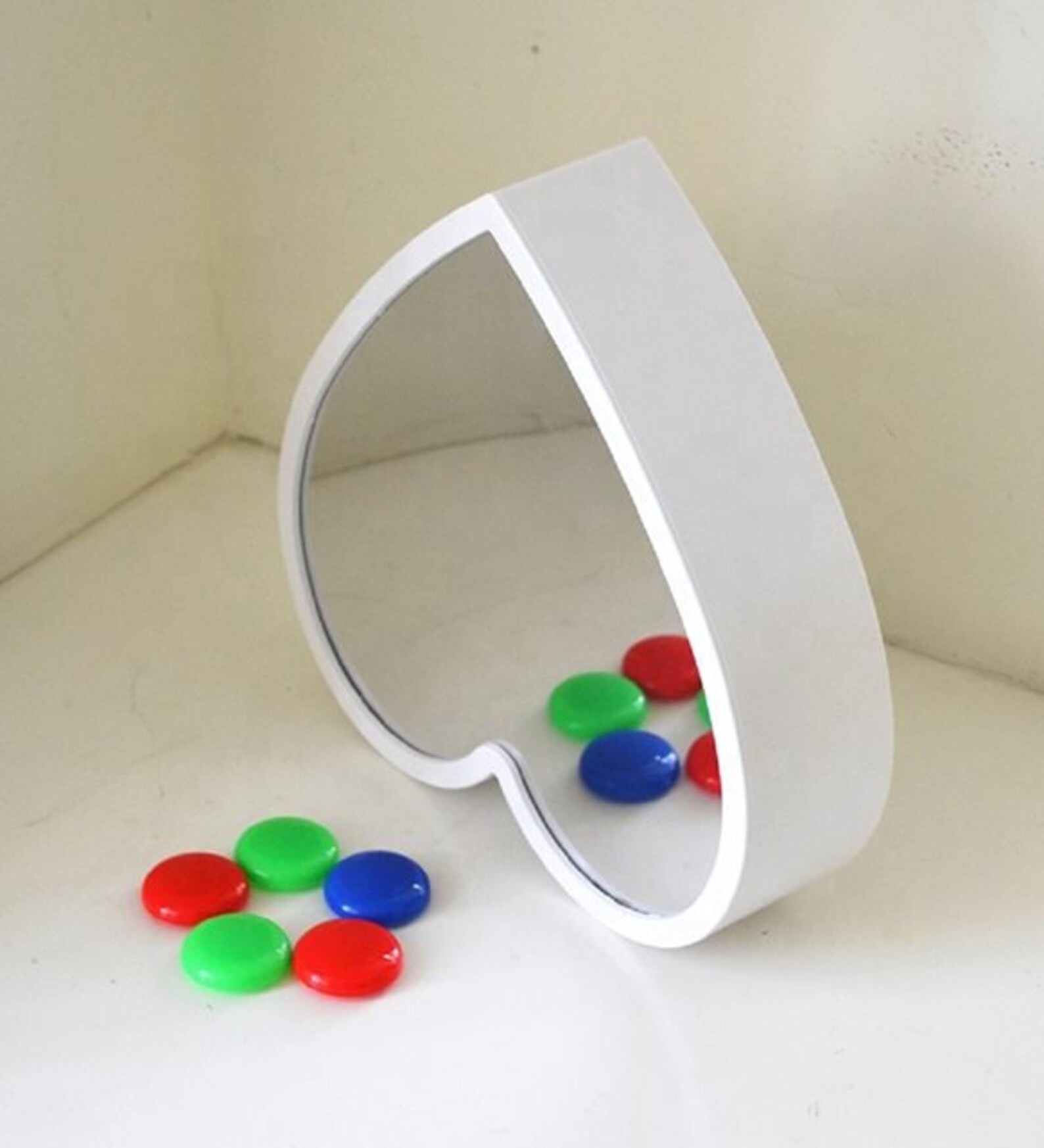 Heart Infinity Mirror Depth Led Lighted Mirror Magic Infinity Etsy