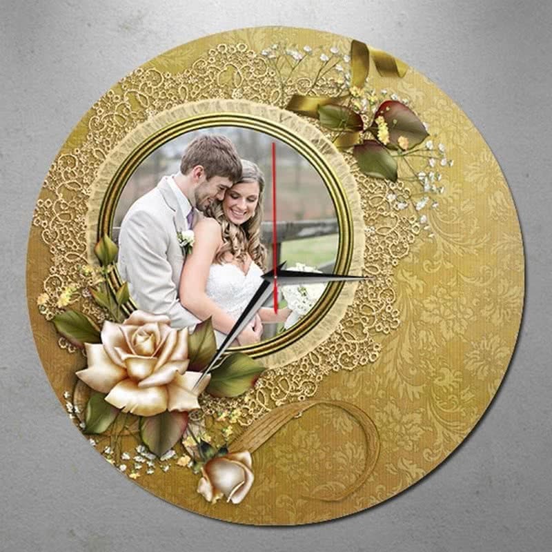 Personalized Wall Clock Wedding Gift Anniversary Gift Etsy