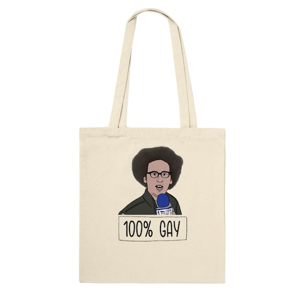 The 100% Gay Tote Bag - Jacob Ben Israel - Glee - LGBTQ - Love 2 All