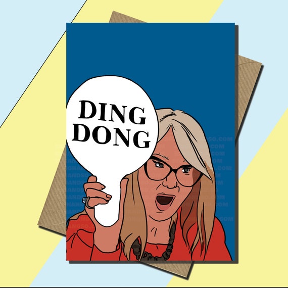 Glow up Val Garland Card Ding Dong TV Card All Etsy