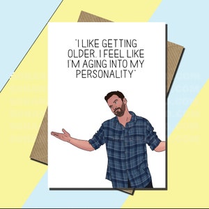 Nick Miller Card - New Girl Card - Birthday Card - New Girl  Getting Older Card -  TV Card