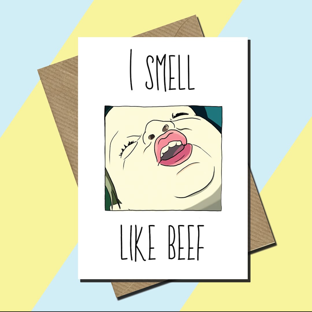 I Smell Like Beef Card Vine Card birthday Card Ava Youtube - Etsy