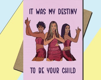 Destiny's Child Mother's Day Card - Destiny's Child Card - It Was My Destiny To Be Your Child - Mother's Day - New Baby Card