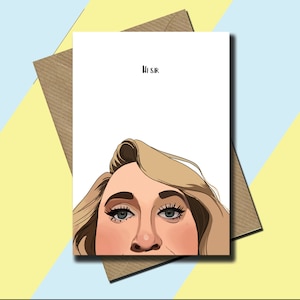 Brittany Broski Card - Hi Sir -Kombucha Girl - Meme Card - Fun Card - All Occasions