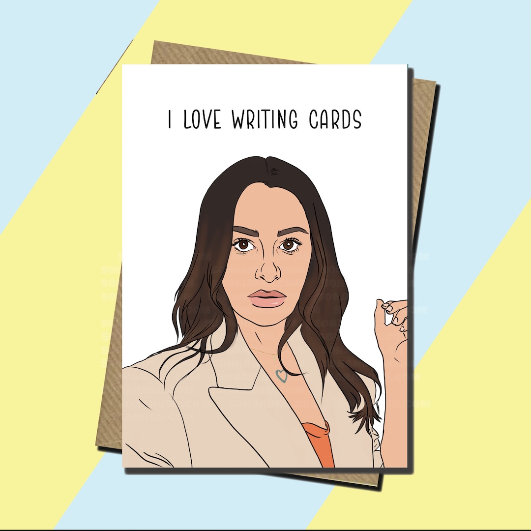 Meme Card Lea Michele Can't Read Meme memes and Vines All Occasions Card 