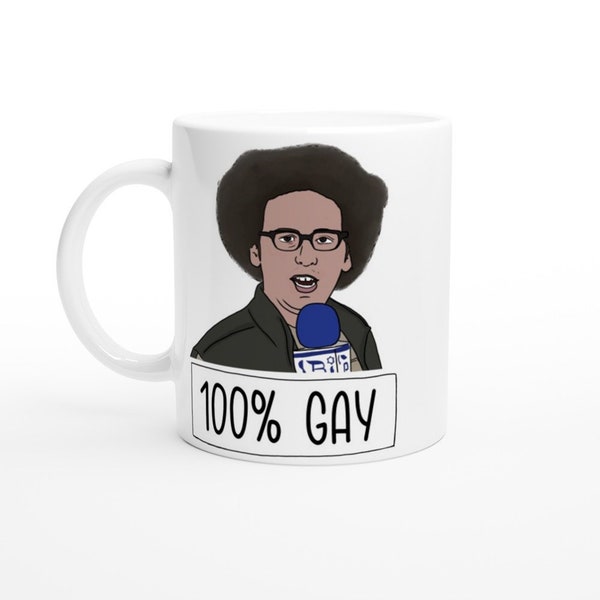 The 100% Gay Mug - Jacob Ben Israel - Glee - LGBTQ - Love 2 All