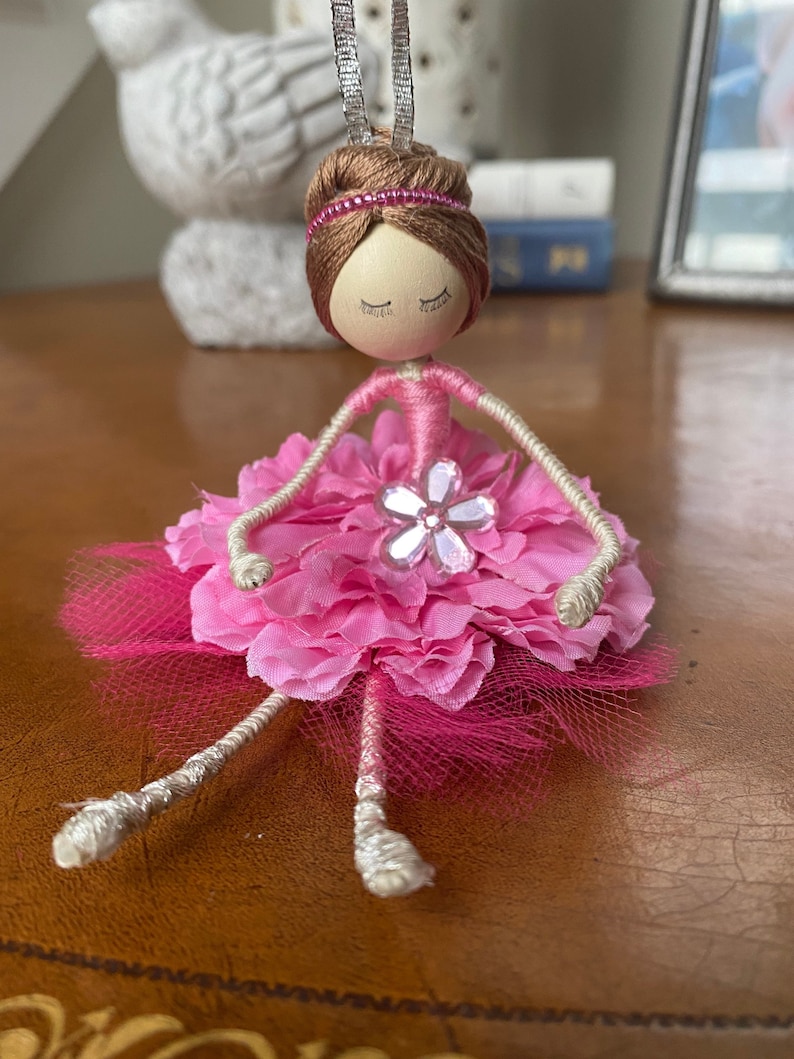 Pink Ballerina Christmas Ornament Gift Etsy