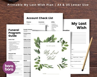 Final Wish Planner | End of Life Journal (Digital Download)