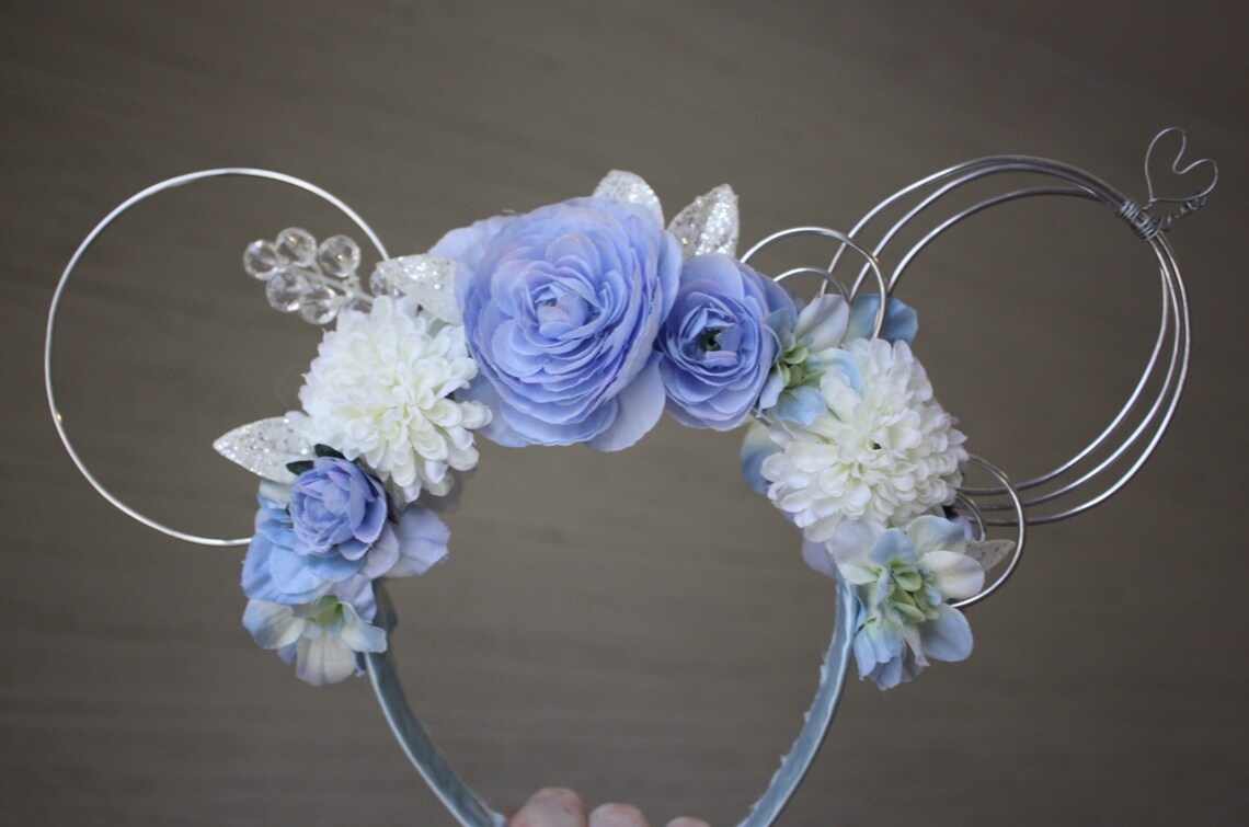 Cinderella Flower Disney Ears Etsy