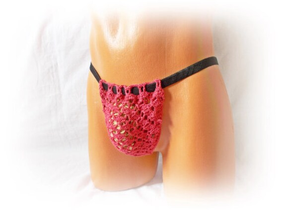 Sexy Hot Men's Thong, Lace Crochet Gay Underwear, Erotic Lingerie, Red Lace  Sexy Men's Thong -  Canada