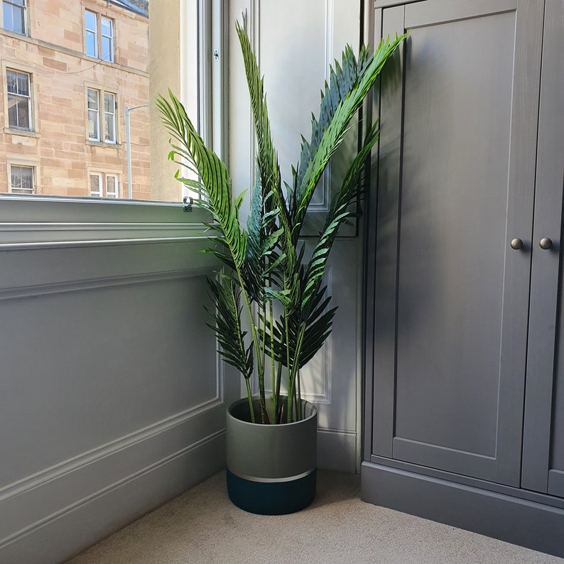 MELROSE 25cm Concrete Indoor Plant Pot Extra Large Planter - Etsy