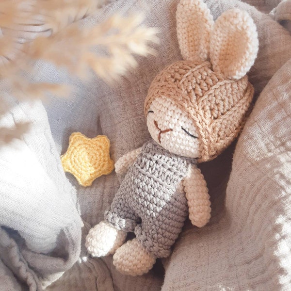 Crochet cuddly toy "Baby Cake" the bunny // crocheted cuddly toy // baby bunny // bunny // gift // birth // amigurumi // crochet animal