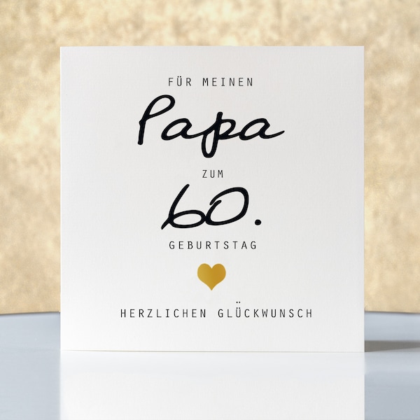 Fathers 60th birthday card Etsy.de
